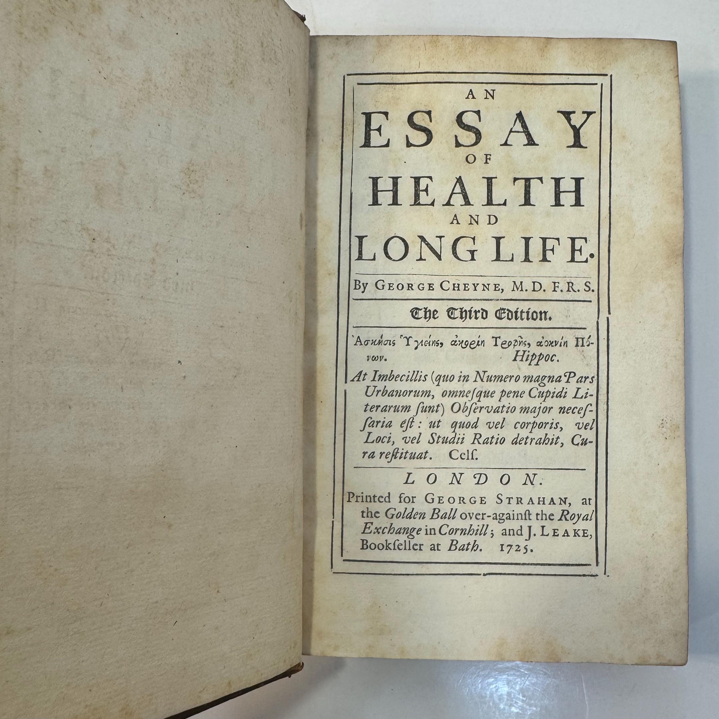An Essay of Health and Long Life. The Third Edition. — photograph 4.