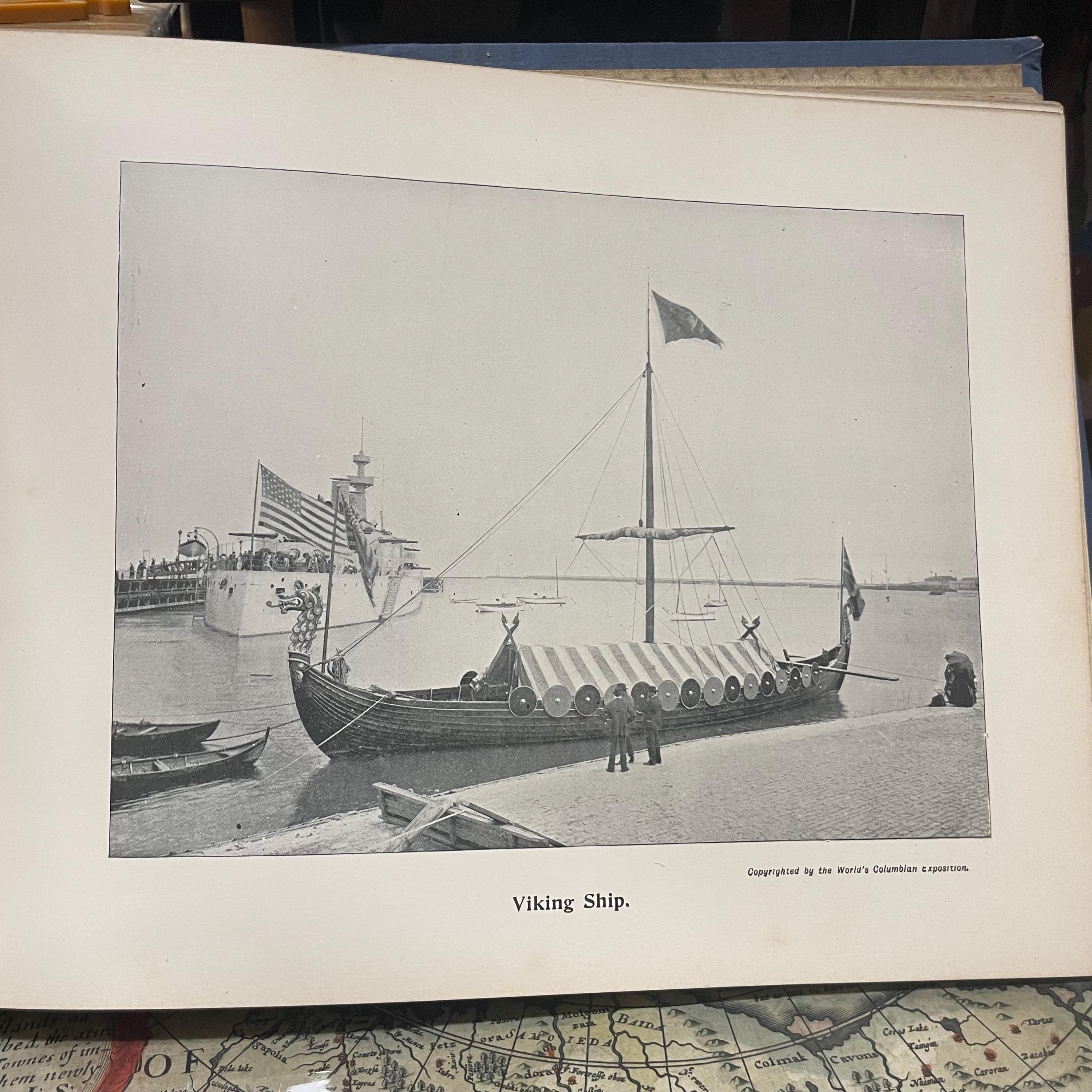 Shepp's World's Fair Photographed. Being a Collection of Original Copyrighted Photographs, Authorized and Permitted by the Management of the World's Columbian Exposition Consisting of Photographs of the Thirteen Original Buildings; The Forty State Buildings; The Buildings of Nineteen Foriegn Nations; The Court of Honor; The War Ship Illinois; The Lake Front; The Lagoon; Temples; Pavillions; Gardens; Fountains; Statues; The Midway Plaisance; and its Scenes. All Described in Crisp and Beautiful language. Sold By Subscription Only — photograph 5.