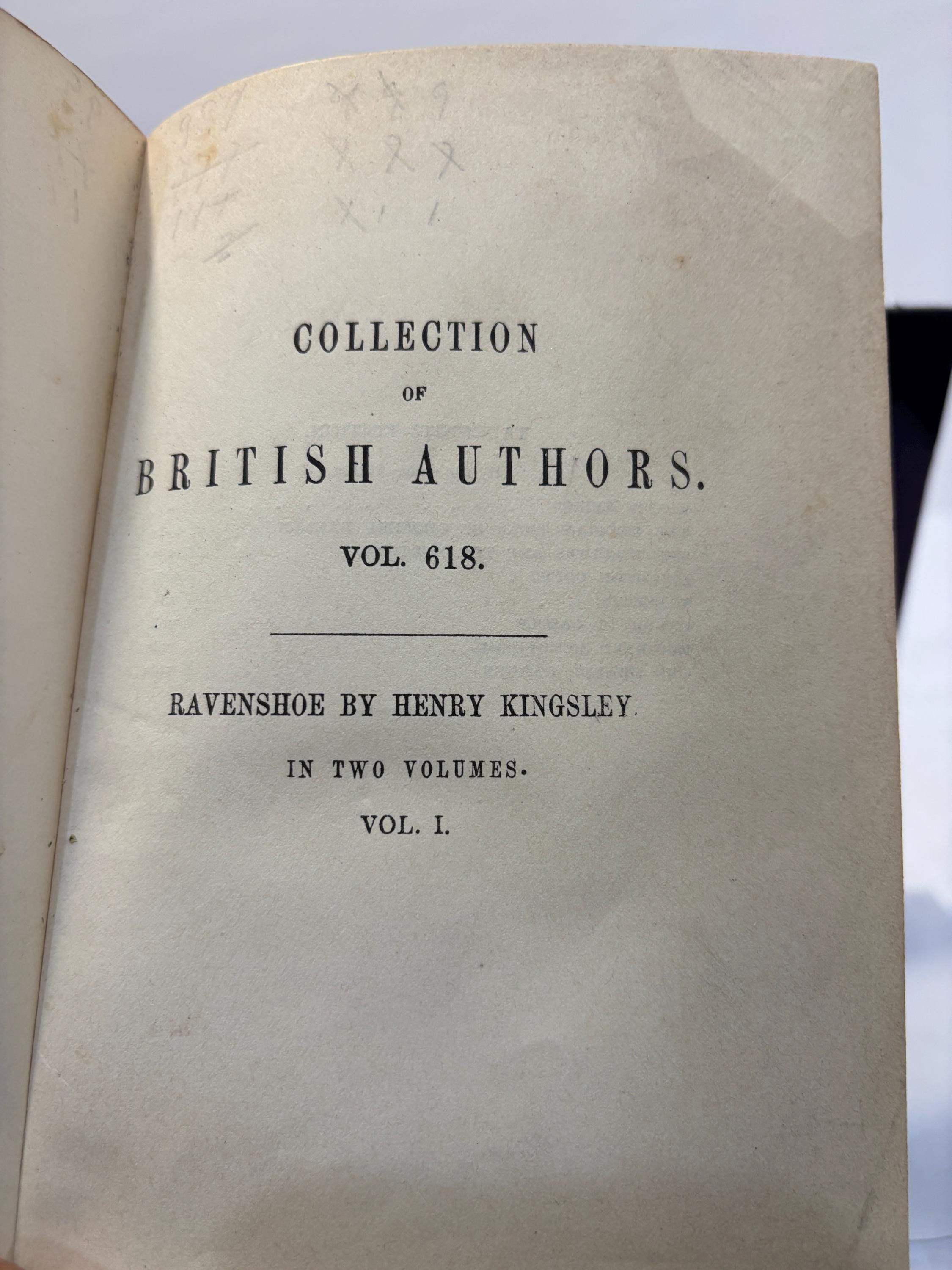 Ravenshoe. Copyright Edition. In Two Volumes. — photograph 3.