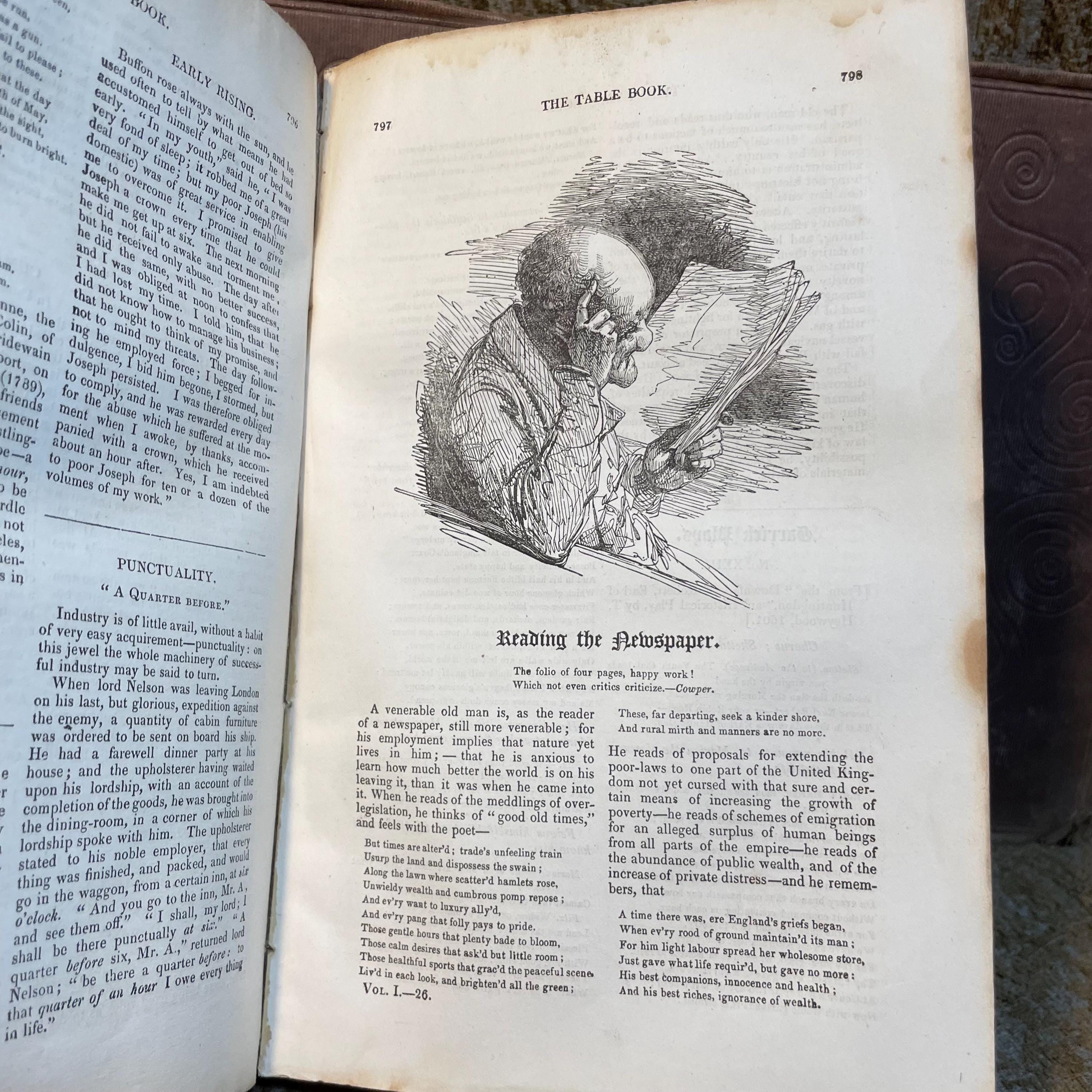 The Every-day Book and Table Book; Or, Everlasting Calendar of Popular Amusements, Sports, Pastimes, Ceremonies, Manners, Custome, and Events, Incident to Each of The Three Hundred and Sixty-Five Days, in Past and Opresent Times; Forming a Complete History of The Year, Months, and Seasons, and a Perpetual Key to The Almanac; Including Accounts of The Weather, Rules for Health and Conduct, Remarkable and Important Anecdotes, Facts, and Notices, In Chronology, Antiquities, Topography, Biography, Natural History, Art, Science, and General Literature; Derived from The Most Authentic Sources, and Valuable Original Communications, With Poetical Elucidations, For Daily Use and Diversion. ..With Four Hundred and Thrity-Six Engravings. In Three Volumes — photograph 4.