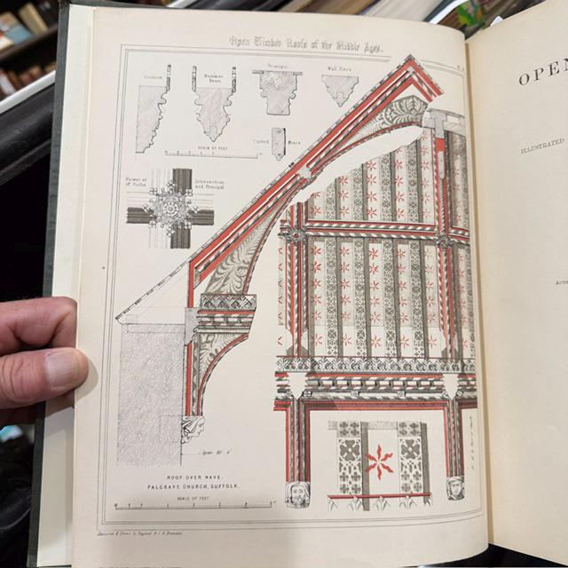 The Open Timber Roofs of The Middle Ages. Illustrated by Perspective and Working Drawings of Some of The Best Varieties of Church Roofs; With Descriptive Letter-Press. — photograph 4.