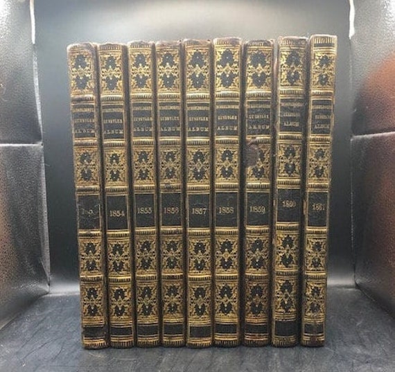 1853. German. Dusseldorf Kunstler Album. Nine Volumes. 1853-1861