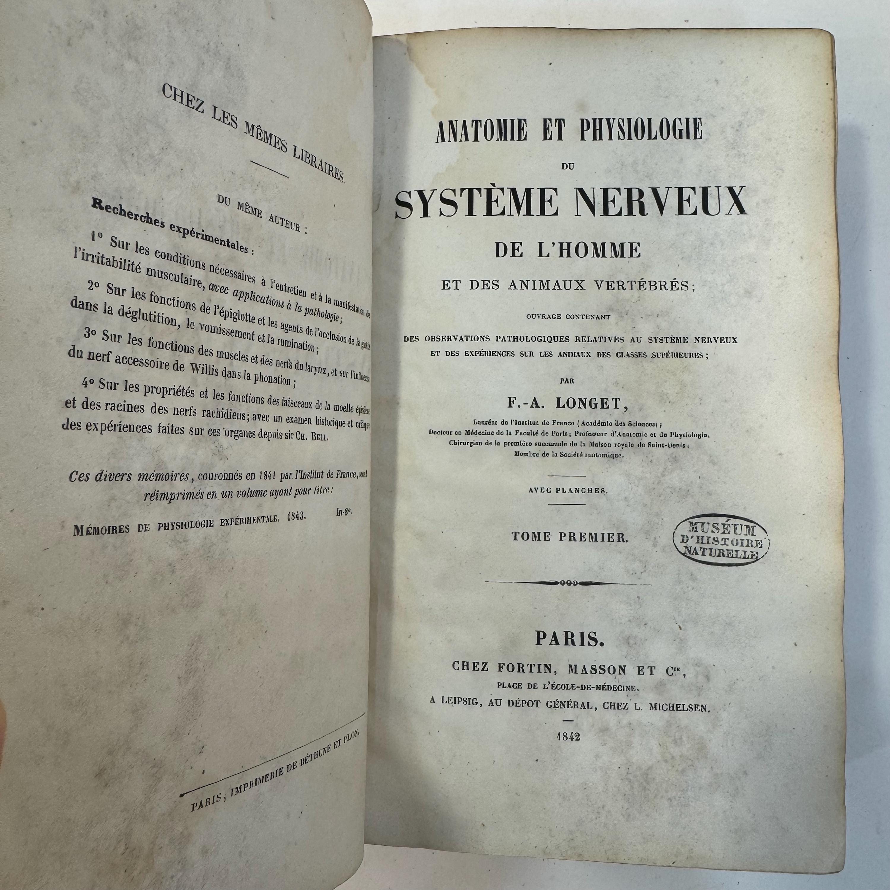 Anatomie et Physiologie du Systeme Nerveux. Translation: Anatomy and Physiology of the Nervous System — photograph 2.