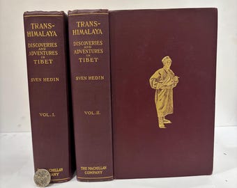 Trans-Himalaya Discoveries in Tibet in two volumes and 300 + illustrations and 10 maps.
