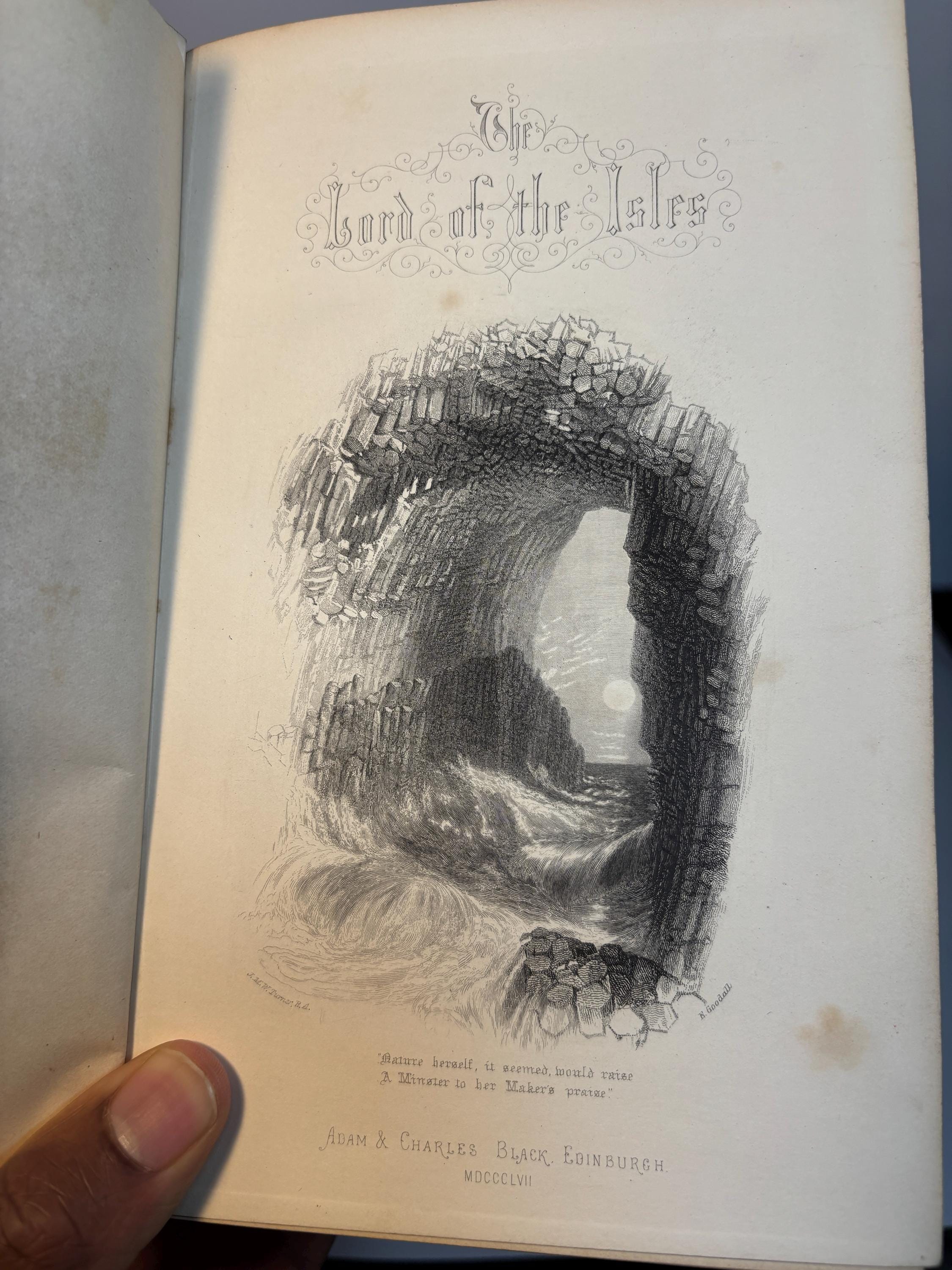 The Lord of The Isles. With all His Introductions, and The Editor's Notes. Illustrated by Numerous Engravings on Wood from Drawings by Birket Foster and John Gilbert. — photograph 2.