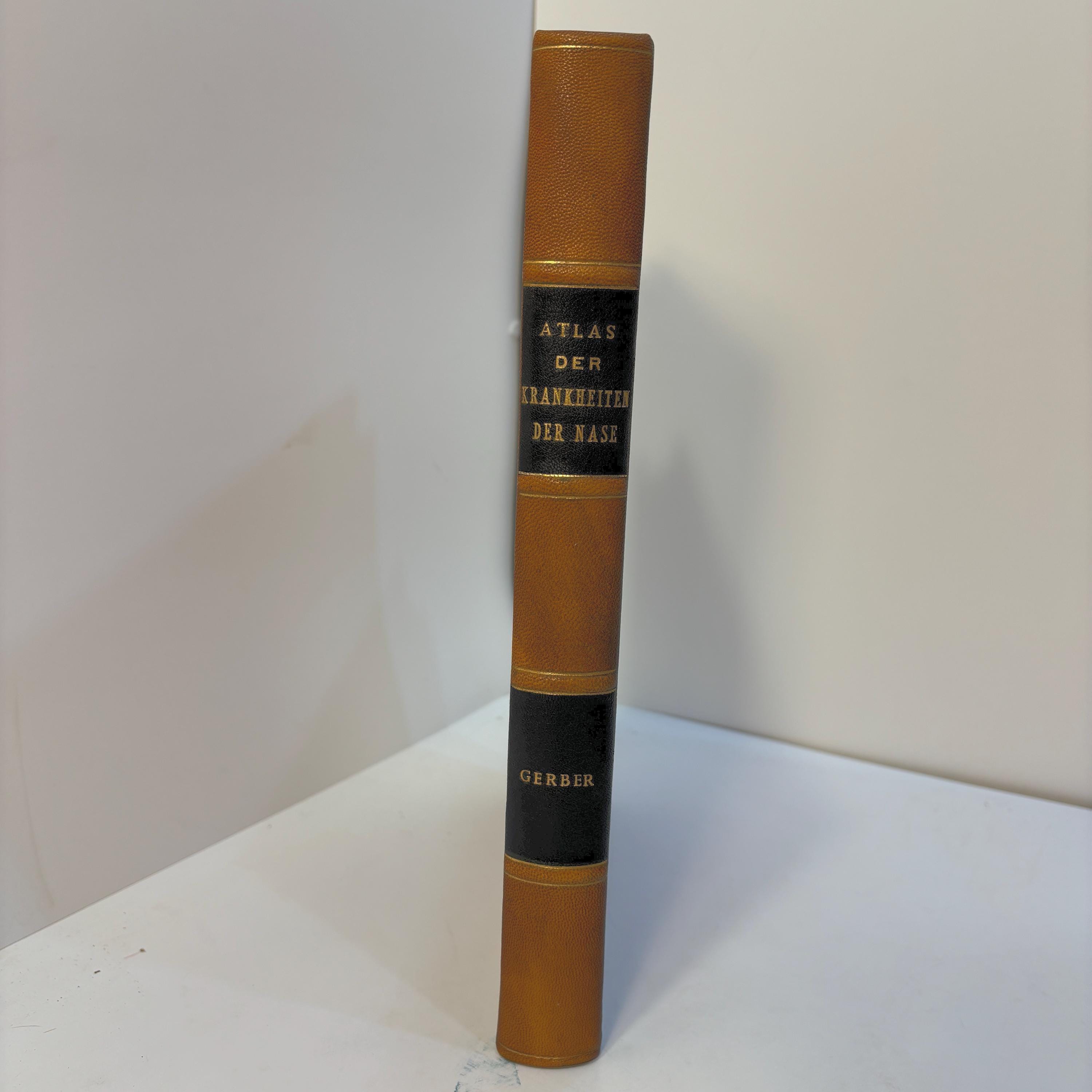 Atlas der Krankheiten der Nase, ihrer Nebenhöhlen und des Nasenrachenraumes. 363 Figuren auf 42 Tafeln Mit erläuterndem Text. Von Privatdocent Dr. P. H. Gerber Spezialarzt für Nasen-, Ohren- und Halskrankheiten in Königsberg i. Pr. Korrespondierendes Mitglied der Laryngologischen Gesellschaft zu Berlin und der französischen Gesellschaft für Otologie, Rhinologie und Laryngologie zu Paris. Translated: Atlas of the Diseases of the Nose, Its Accessory Sinuses and the Nasopharyngeal Cavity. 363 Illustrations on 42 Plates With Explanatory Text. By Privatdozent Dr. P. H. Gerber Specialist in Diseases of the Nose, Ears, and Throat in Königsberg, Prussia. Corresponding Member of the Laryngological Society of Berlin and of the French Society for Otology, Rhinology, and Laryngology in Paris. — photograph 4.