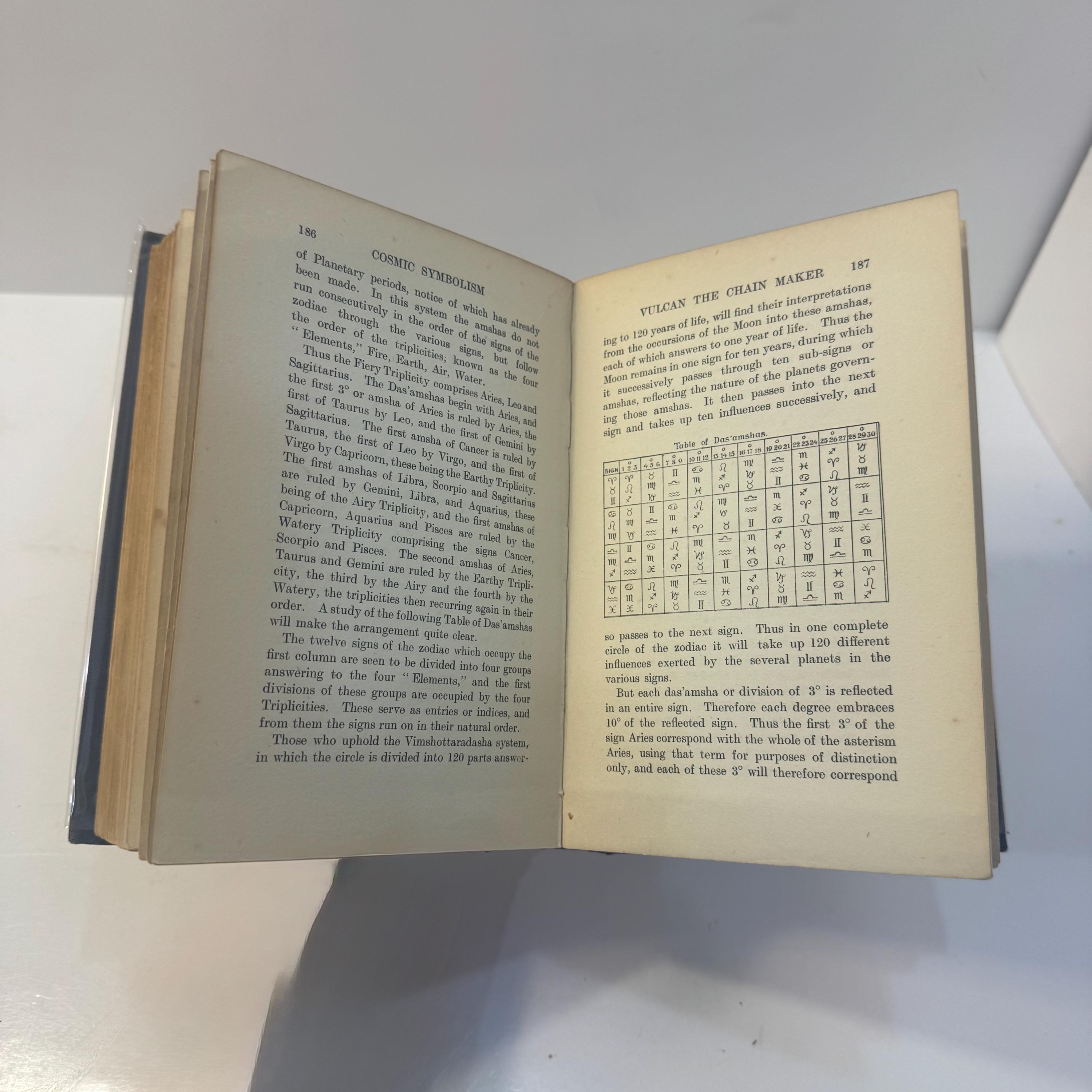 Cosmic Symbolism, Being a Discussion and Exposition of Some Recondite and Obscure Points in The Art of The Kabalists, The Mysteries of Sound, Form and Number, and The Basic Priciples of Cosmic Symbolism. First Edition. — photograph 9.