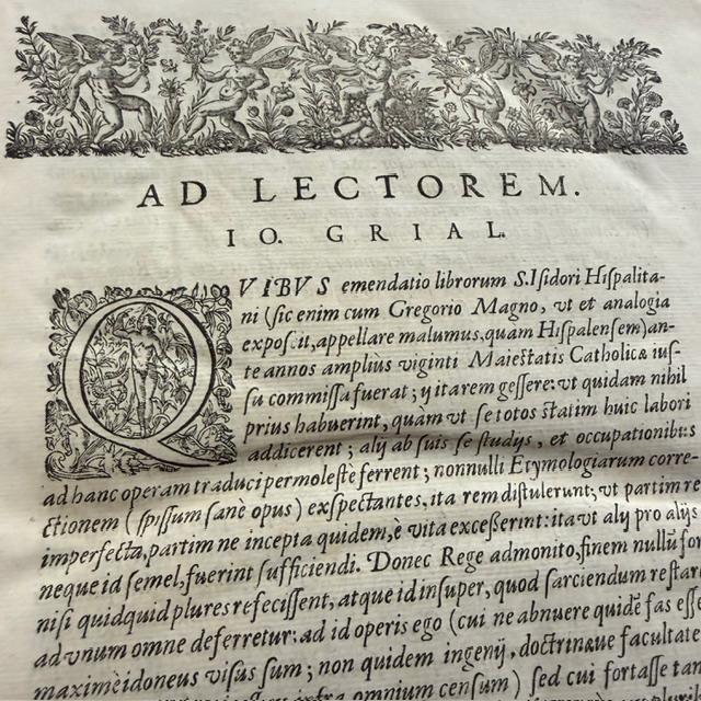Divi Isidori Hispalensis Episcopi Opera, Philippi II Catholici Regis Iussu, e Vetustis Exemplaribus Emendata. Translated: The Works of Saint Isidore, Bishop of Seville, Corrected from Ancient Manuscripts by Order of Philip II, the Catholic King — photograph 6.