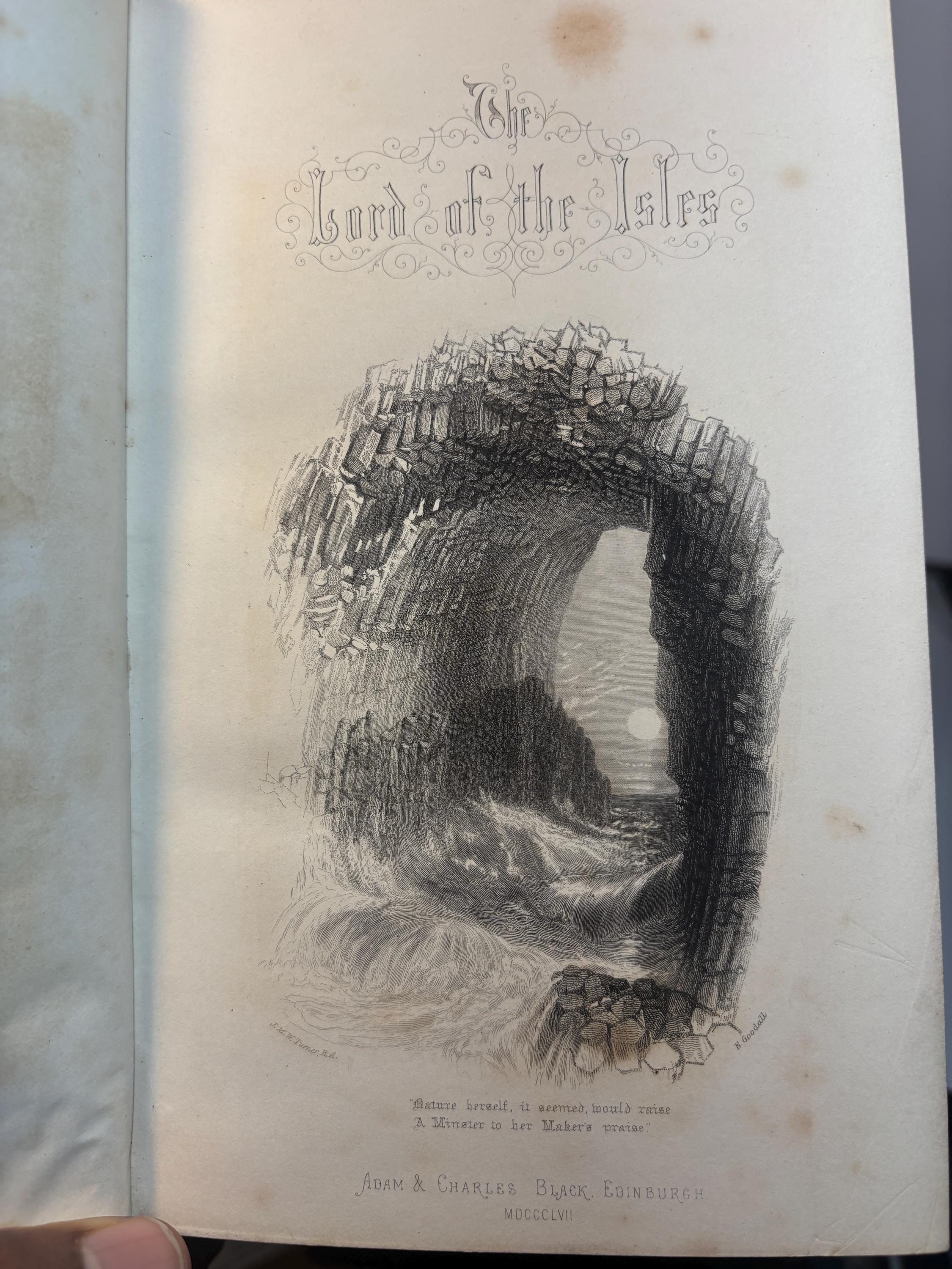 The Lord of The Isles. With all His Introductions, and The Editor's Notes. Illustrated by Numerous Engravings on Wood from Drawings by Birket Foster and John Gilbert. — photograph 5.