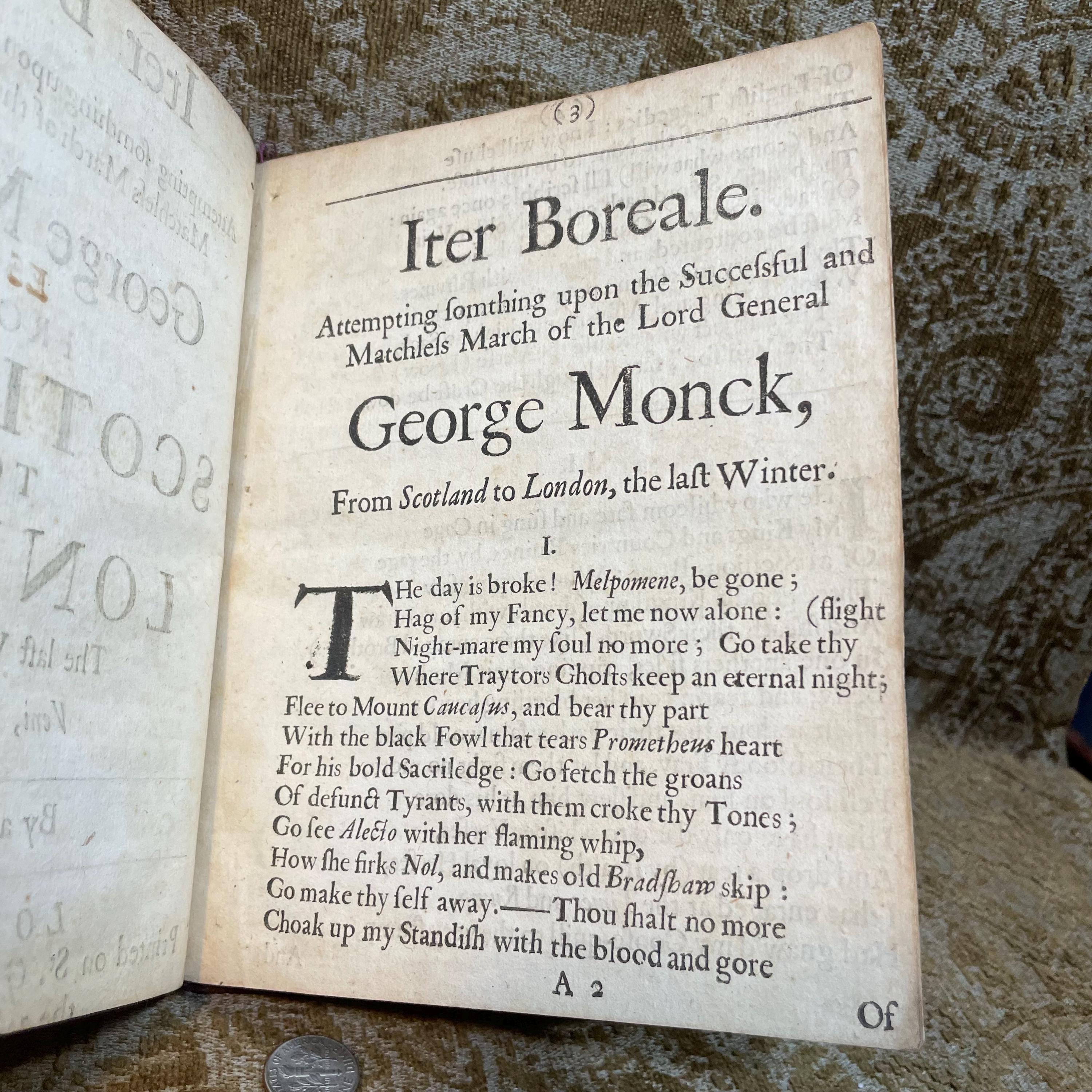 Iter Boreale. Attempting Something Upon The Successful and Matchless march of The Lord General George Monck, From Scotland, to London, The Last Winter, &c. Veni, Vidi, Vici. — photograph 3.