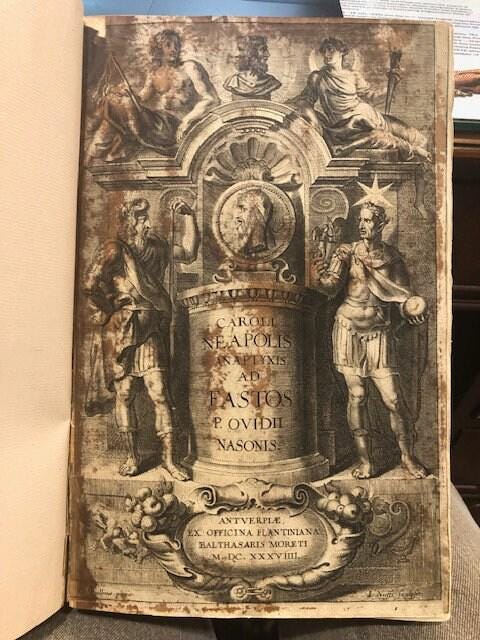 1639 Ovid's Writings on the Roman Holidays with engraved title page. Latin. The Book of Days. 6 books in 1 vol. — photograph 2.