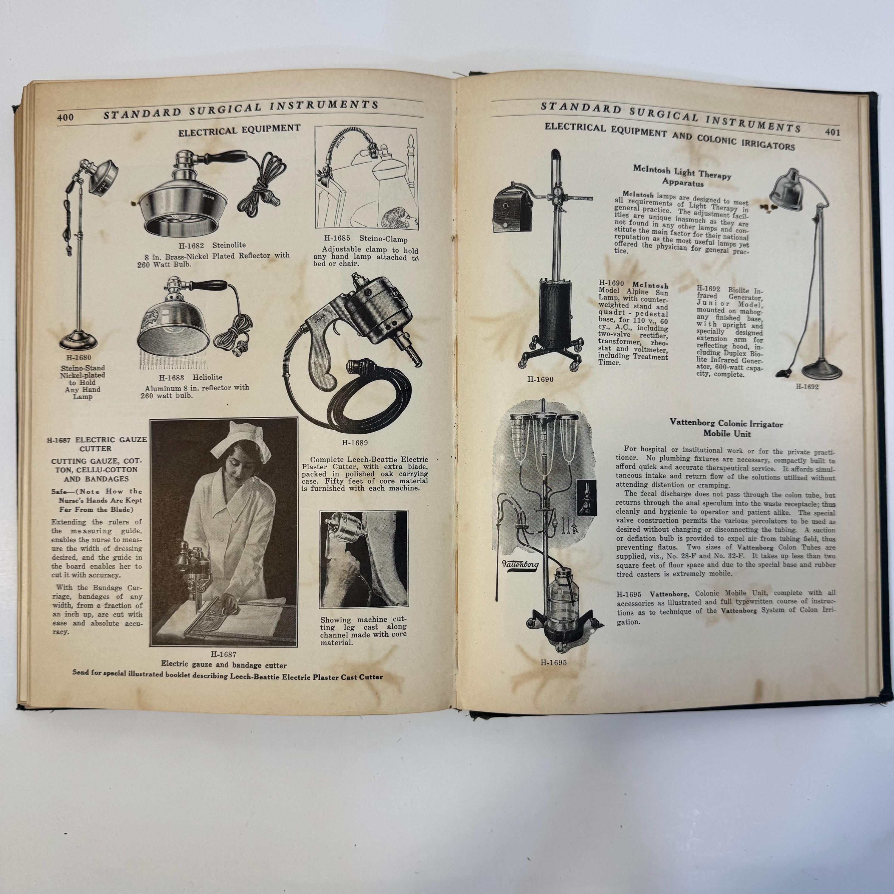 Illustrated Catalogue of Domestic & Imported Surgical Instruments: Suction, Pressure, etc. by J. Sklar Manufacturing Co | 10th Edition, 1934 — photograph 8.