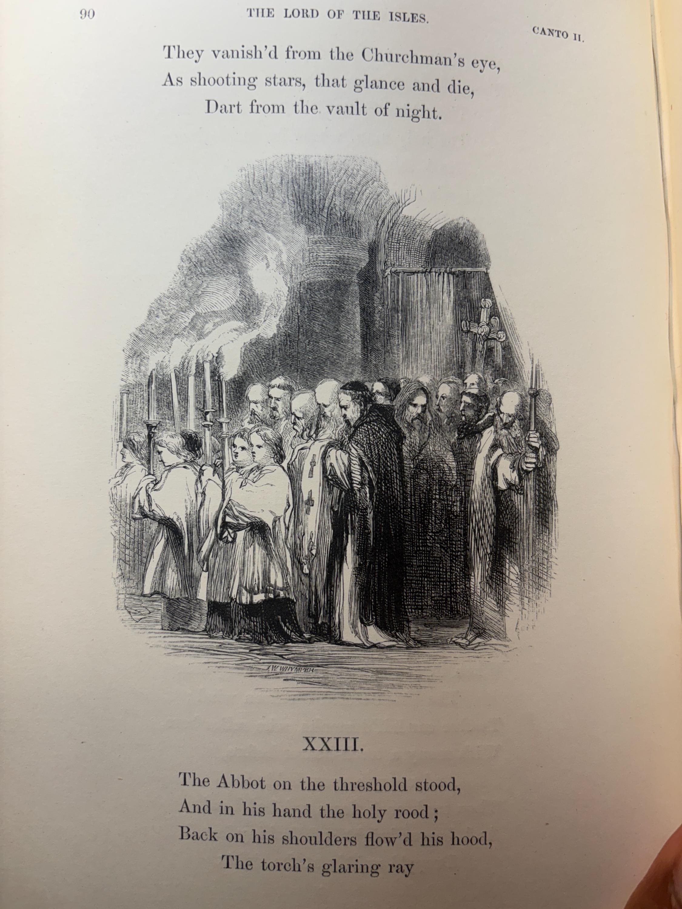 The Lord of The Isles. With all His Introductions, and The Editor's Notes. Illustrated by Numerous Engravings on Wood from Drawings by Birket Foster and John Gilbert. — photograph 8.