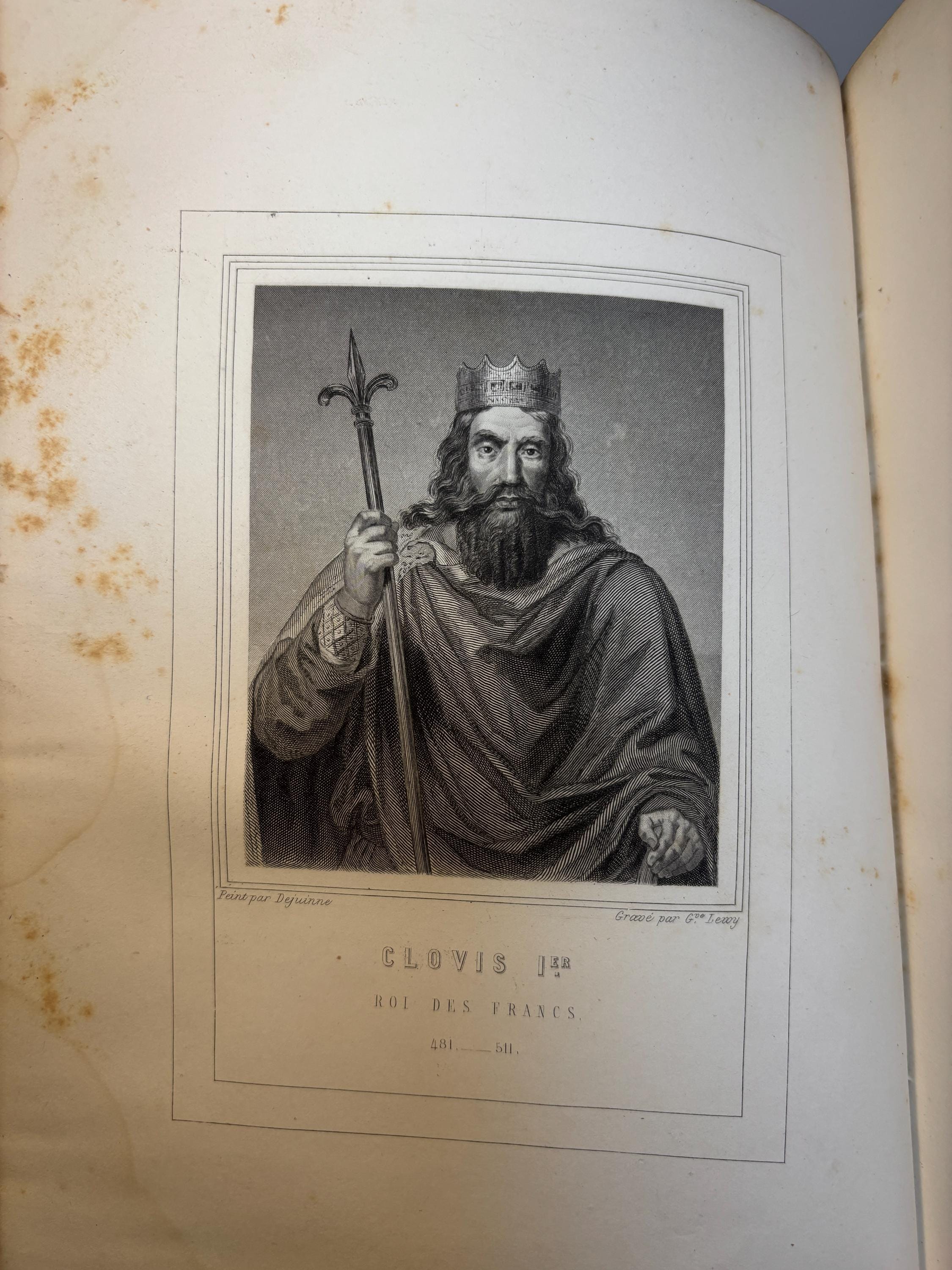 Les Rois De France 66 Gravures Sur Acier Formant La Galerie Complète Des Portraits De Versailles D’après Les Tableaux Authentiques Du Musée De Versailles Accompagnées D’une Notice Historique Par Lélius. Translated: The Kings Of France 66 Engravings On Steel Forming
The Complete Gallery Of Portraits Of Versailles From The Authentic Paintings Of The Museum Of Versailles Accompanied By A Historical Notice By Lélius — photograph 6.