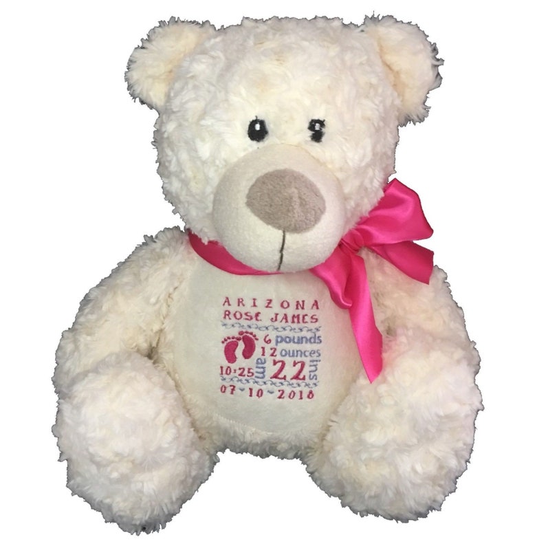 personalised teddies for new baby