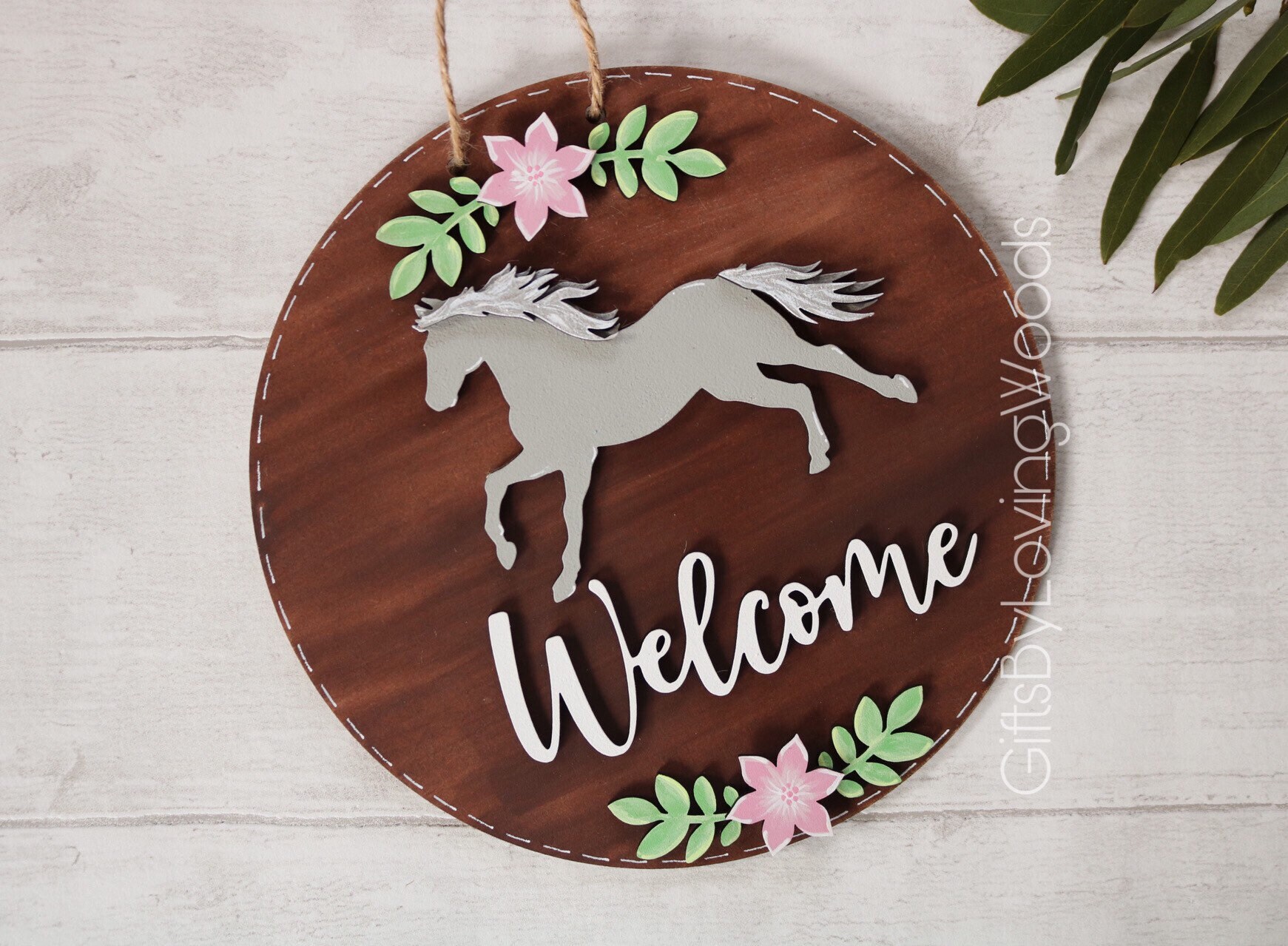 Horse Sign Plaque Wallhanging Wall Decor Hanging Etsy