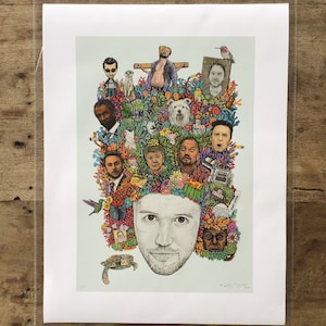 MAC ATTACK | A3 Giclée Canvas Print | It&#39;s Always Sunny in Philadelphia | Fan Art | Mac | Rum Ham | Fight Milk | Paddy&#39;s Pub  Rob McElhenney