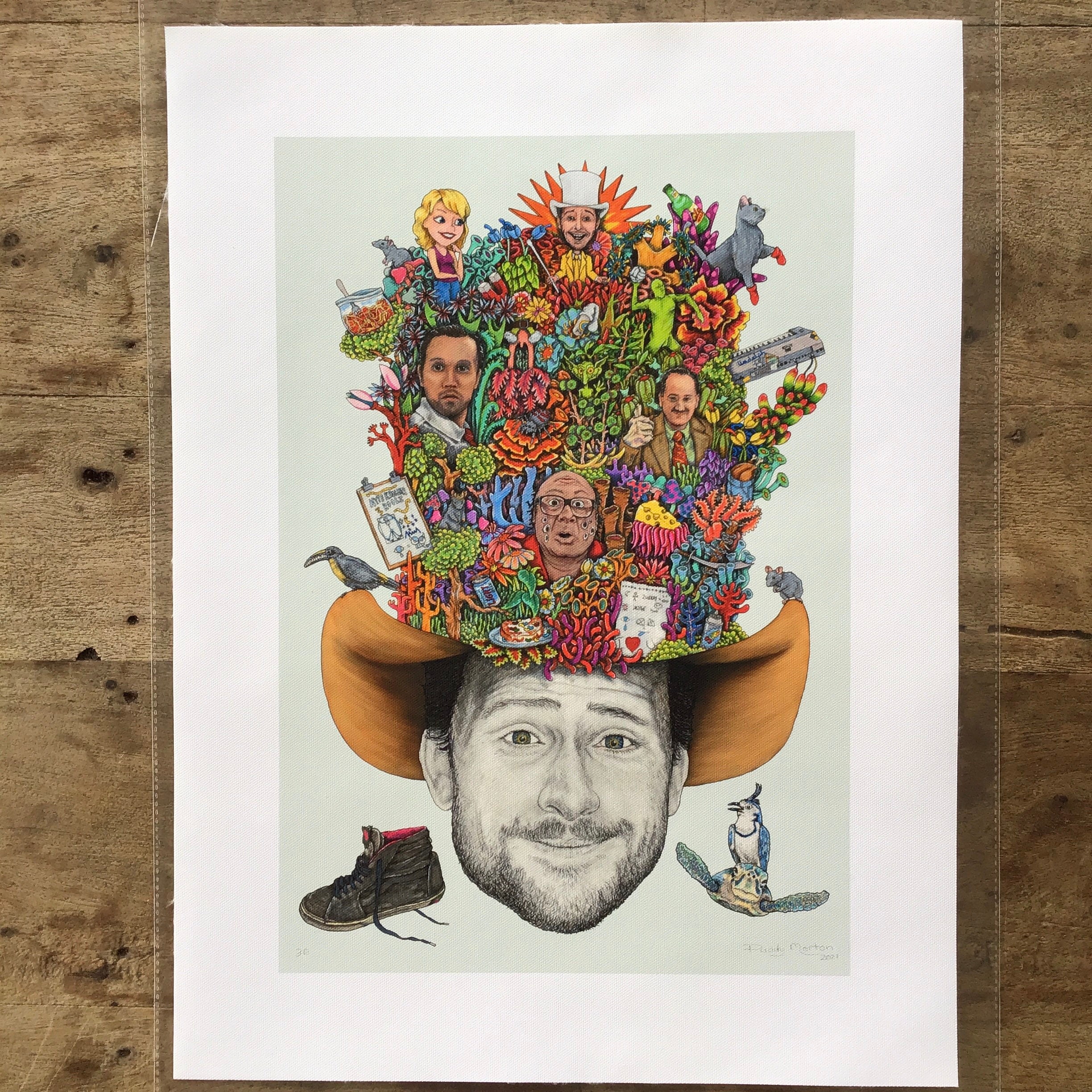 Charlie Day Artist Signed Print, Digital Print