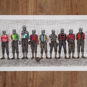 World War I Football Team Giclée Print: English Premier League Art