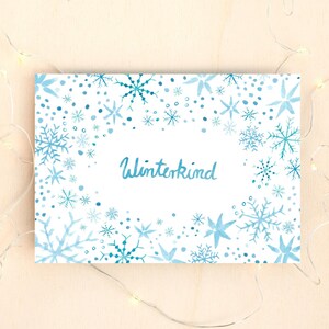 Karte Winter Sprüche Jahreszeiten Schnee