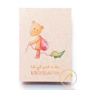 Karte Graspapier Kita Kindergartenkind Einladung Geschenk