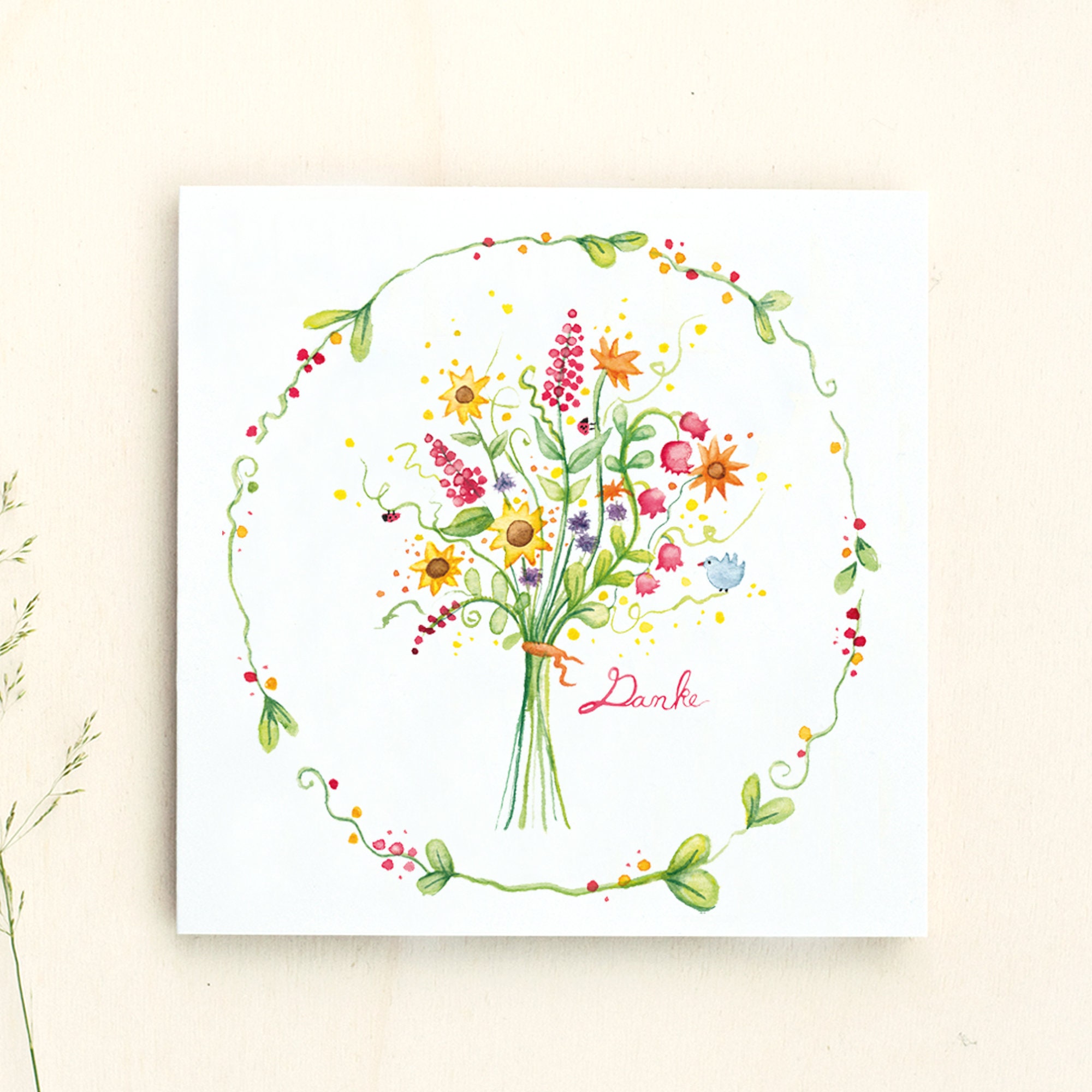 Greeting Card Thank You // Greeting Card Farewell Card - Etsy