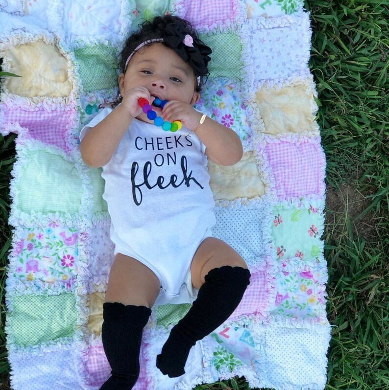 Cheeks On Fleek Onesie T-Shirt Baby Toddler Kid Child