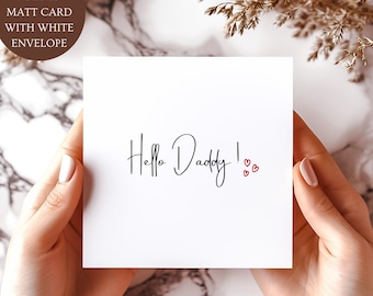 Hello Daddy Card, Pregnancy Announcement.
