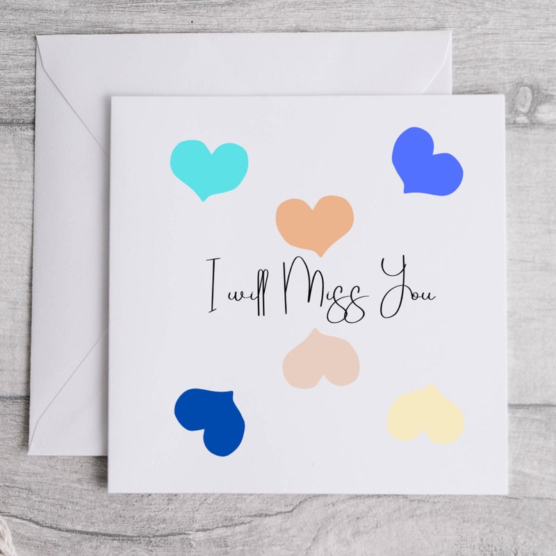 Miss You Card - Etsy