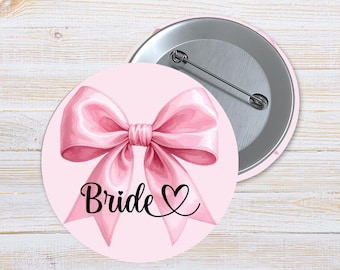 Bride To Be BADGE Pin. Size 3 INCHES