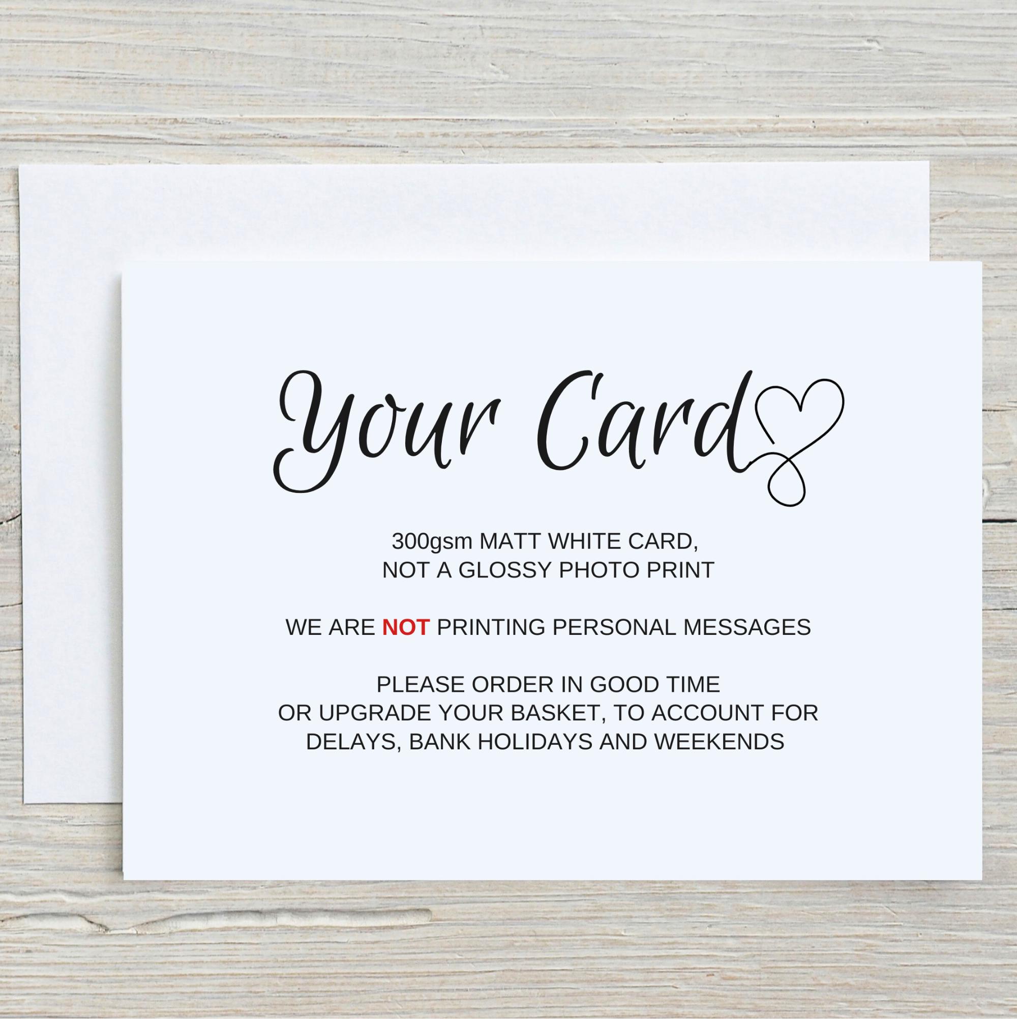 A6 Folded Thank You For All Your Hard Work & Contribution To