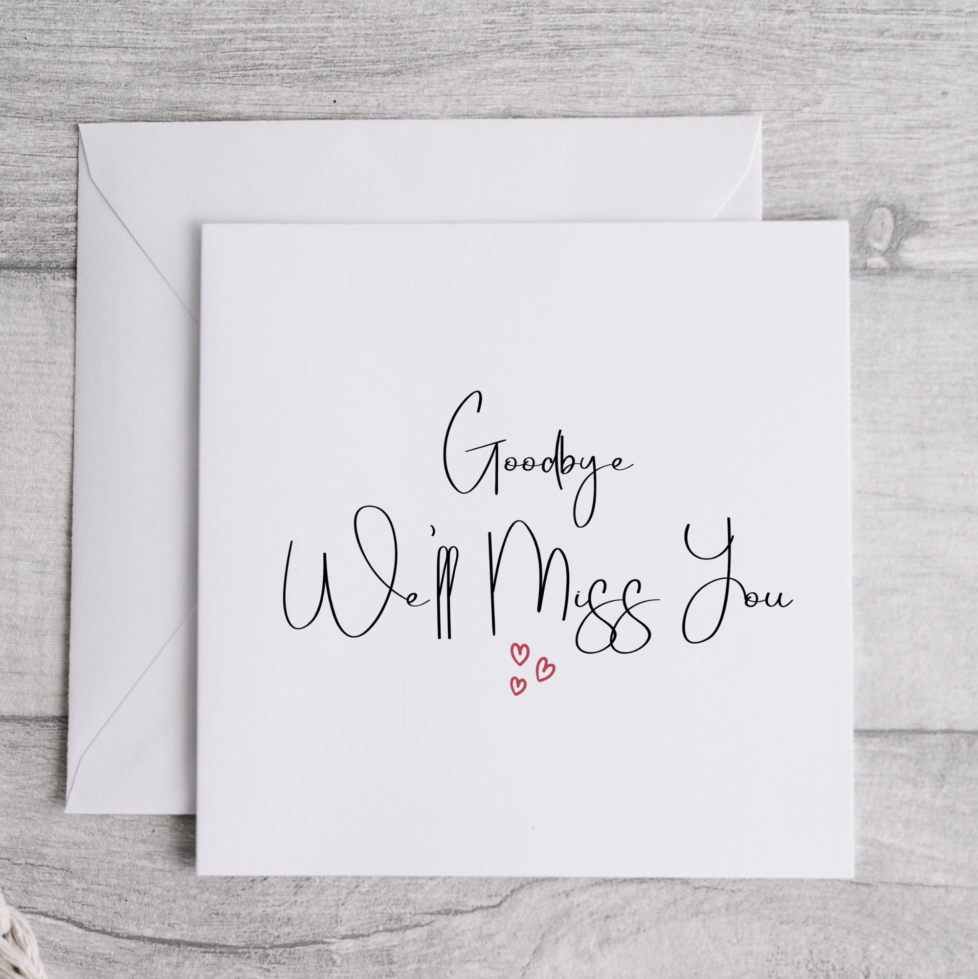 Goodbye We Will Miss You Card. Sorry You Are Leaving Card. Farewell Card.  Leaving Card. - Etsy