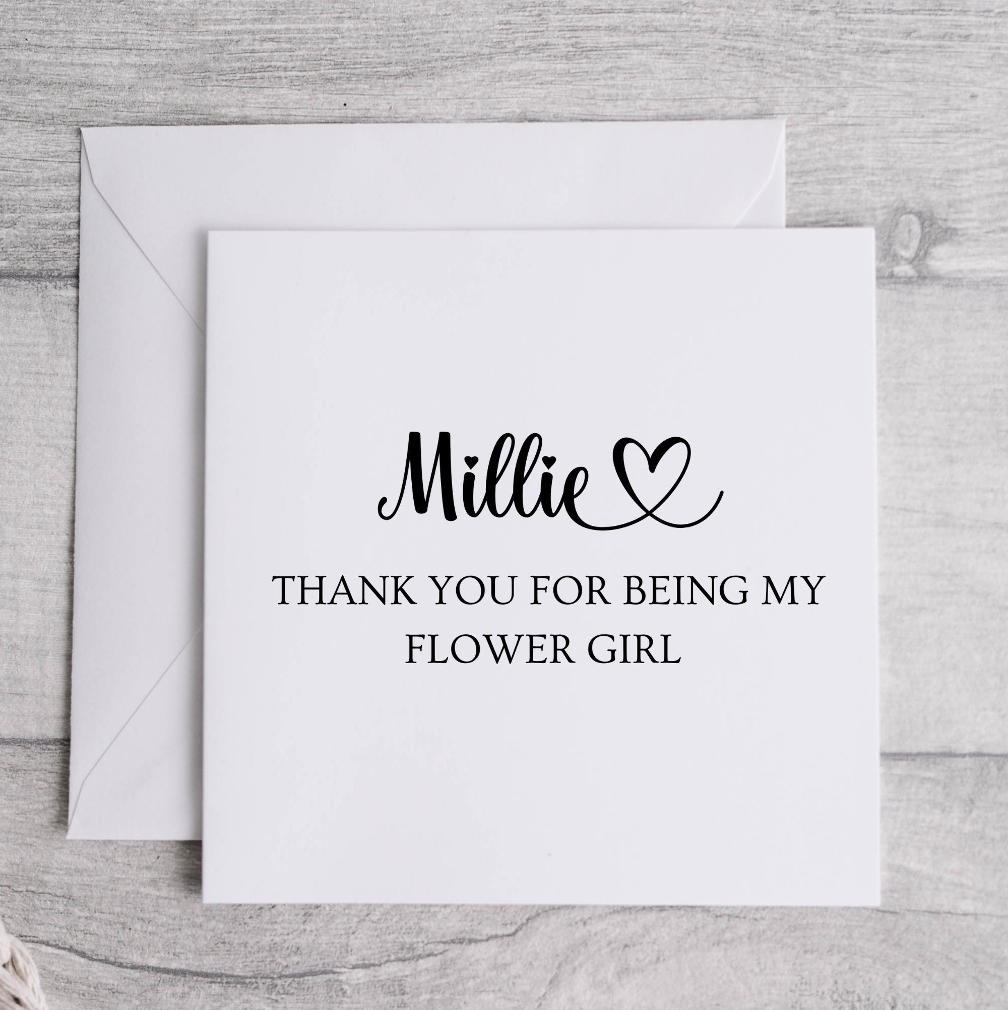Thank you for Being My Bridesmaid-Maid of Honour-Chief Bridesmaid Wedding Card 