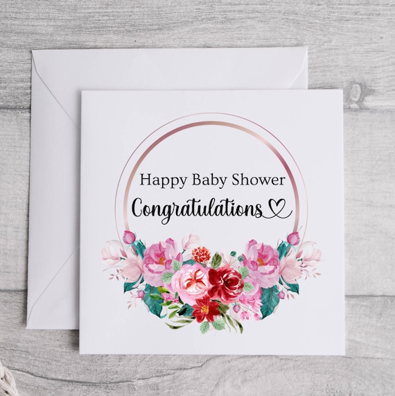 Happy Baby Shower Greeting Card Happy Baby Shower Greeting Card