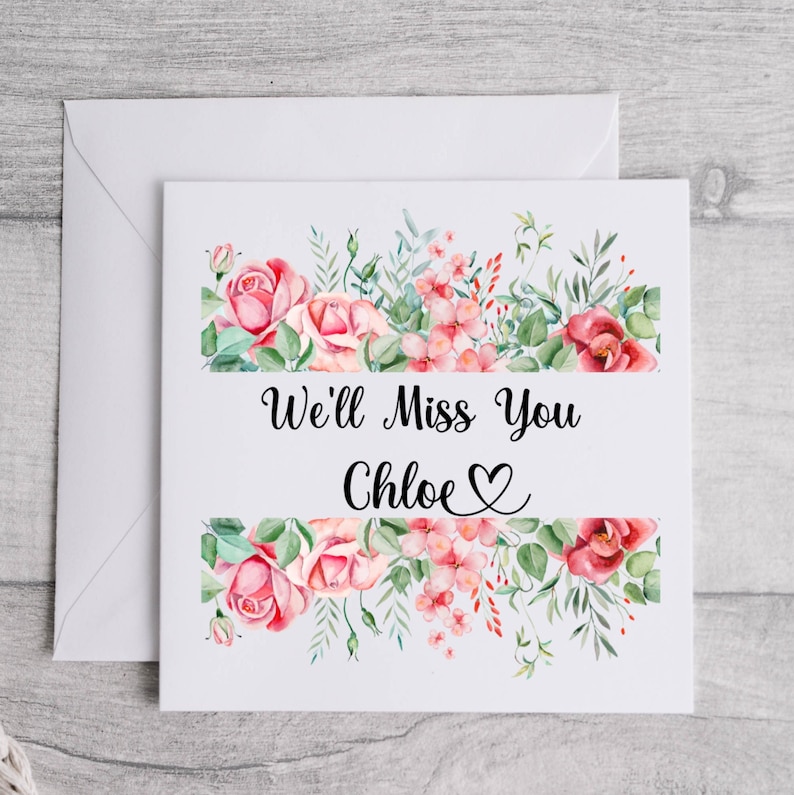 We Will Miss You Card. Farewell Card. Leaving Card. Sorry You - Etsy