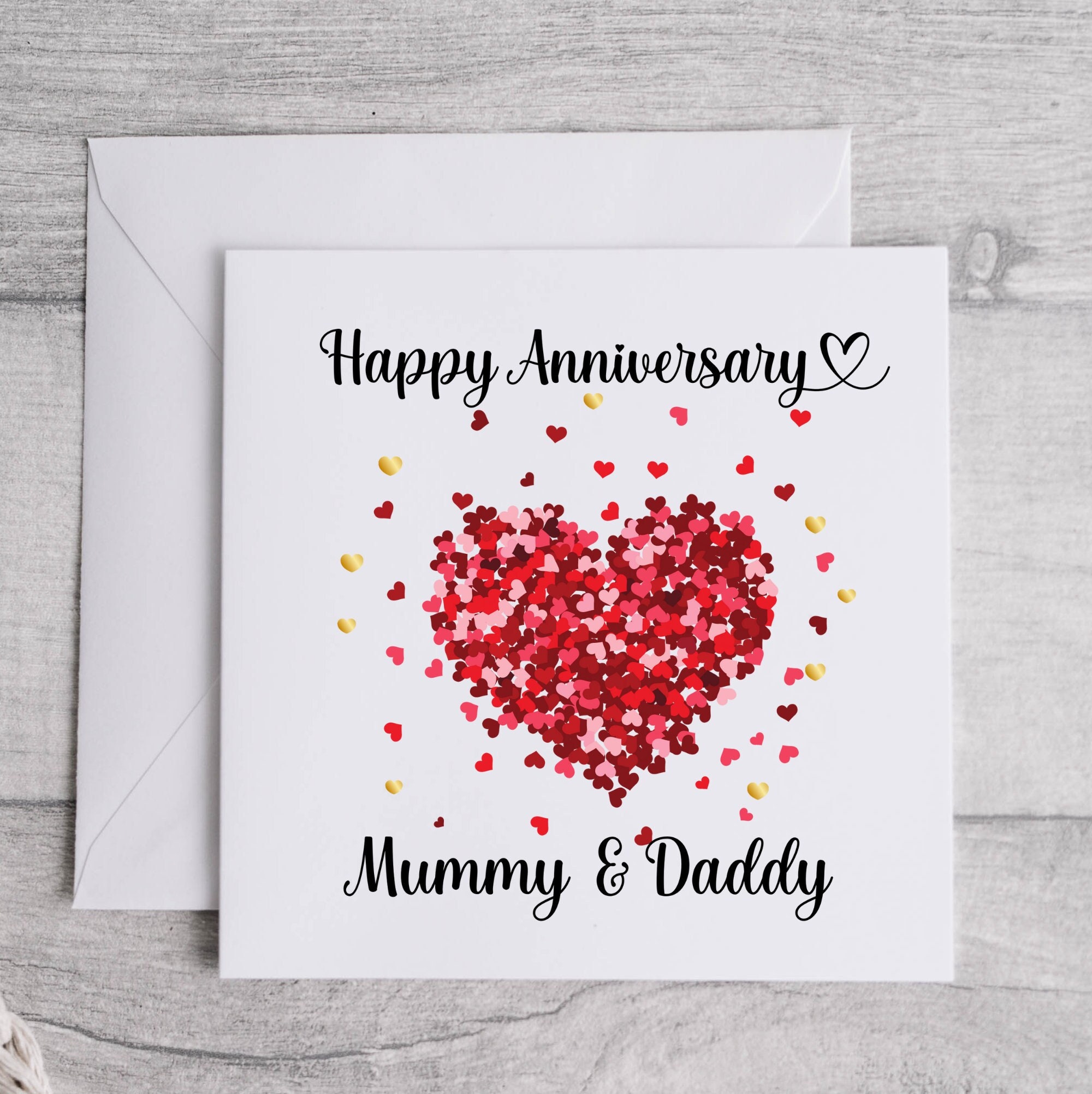 Happy Anniversary Mummy and Daddy Card