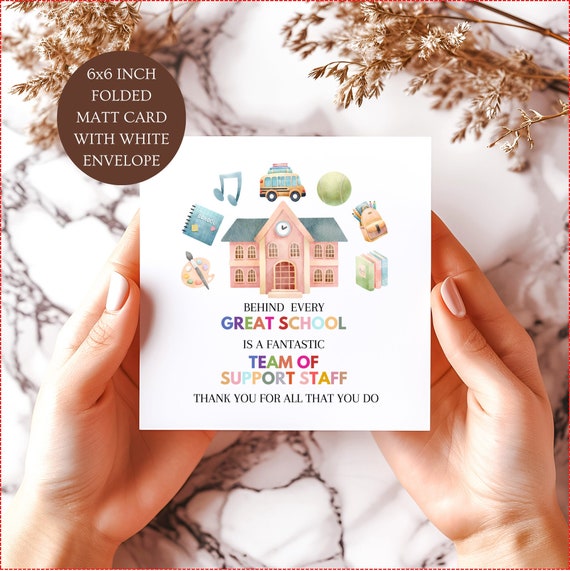 M&h Invites "Super Awesome" Appreciation Postcards - 50 Pack For Teachers, Employees, Volunteers - View #7