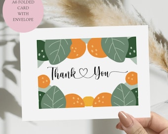 Abstract Thank You Card Set: A6 Folded Appreciation Cards