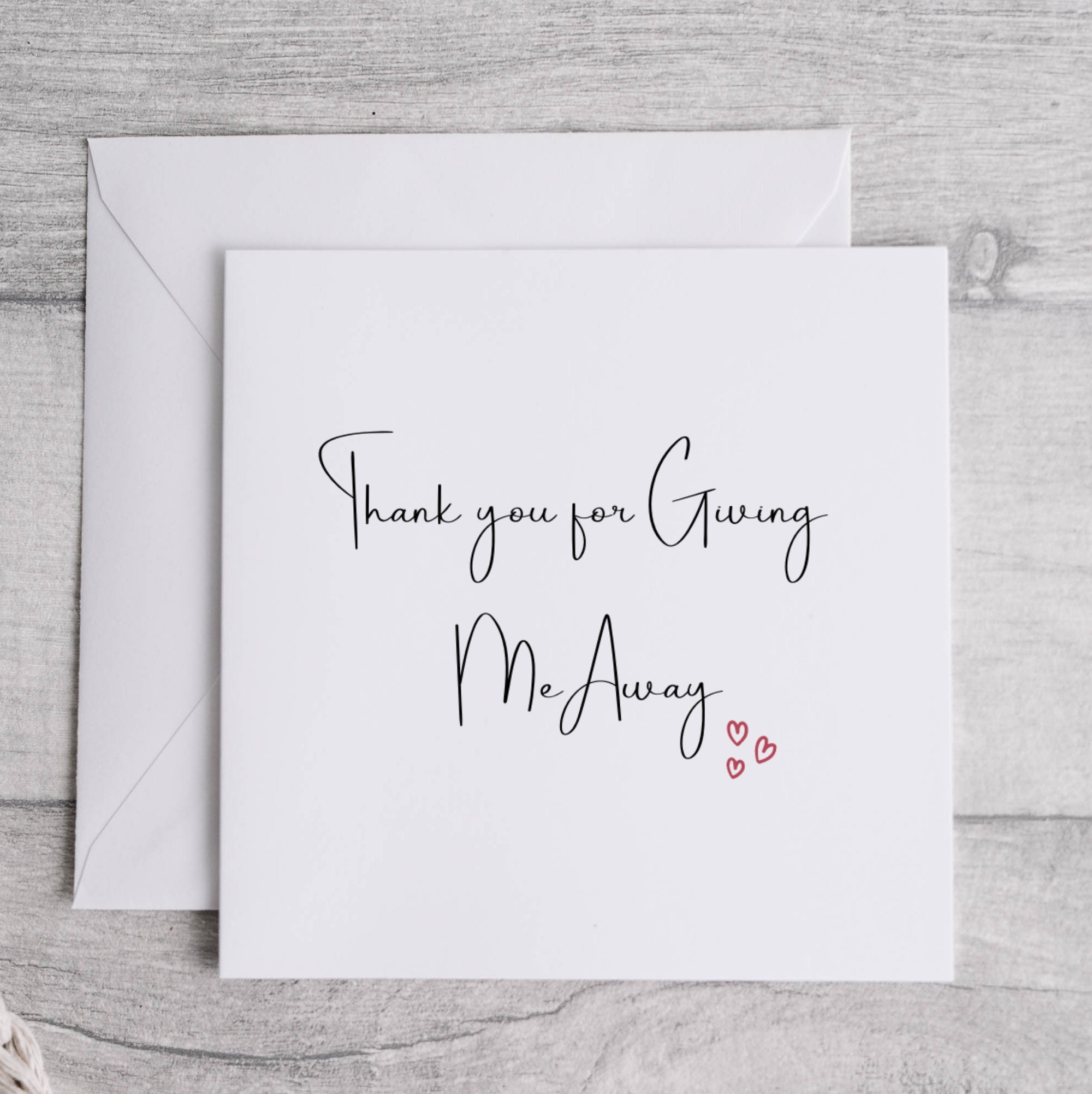 Thank You For Giving Me Away Card. Thank You For Walking Me - Etsy