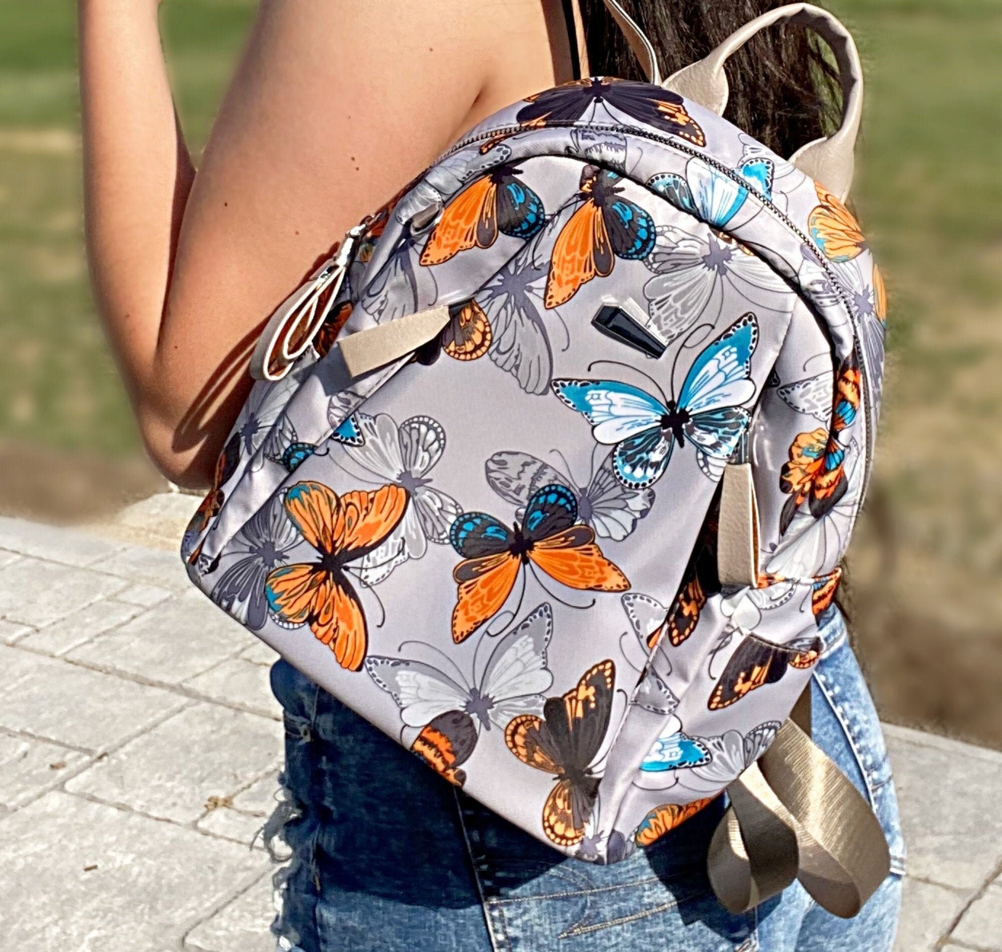 Butterfly Backpack Multifunction Travelling Backpack Etsy