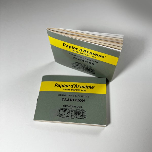 Papier d'Armenie x 2 booklets TRADITION natural deodorizer / incense for room, cupboards and drawers