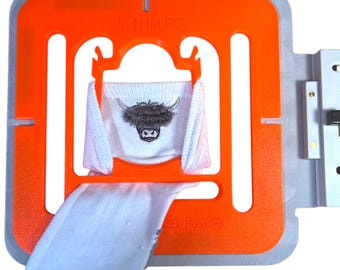 Sock Hoop™ Insert for 5.5x5.5 Magnetic Embroidery Frame (140mm) – Custom Fit for Embroidex SQ14BM