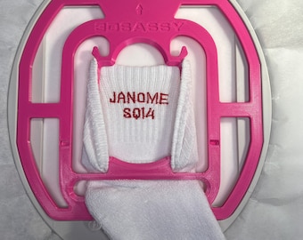 Janome SQ14 Sock Hoop™ Insert: 3D Printed Embroidery Tool
