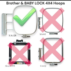 Inserto Sock Hoop™: strumento di ricamo 4x4, Brother/Baby Lock SA438 immagine 2