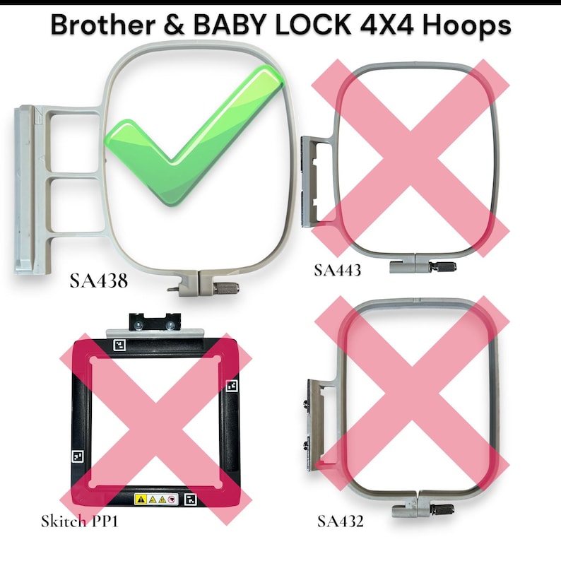 Inserto Sock Hoop™: strumento di ricamo 4x4, Brother/Baby Lock SA438 immagine 2