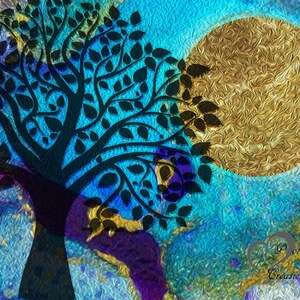 Harvest Moon Printable Art, Moon Wall Art, Autumnal Equinox Print - Etsy