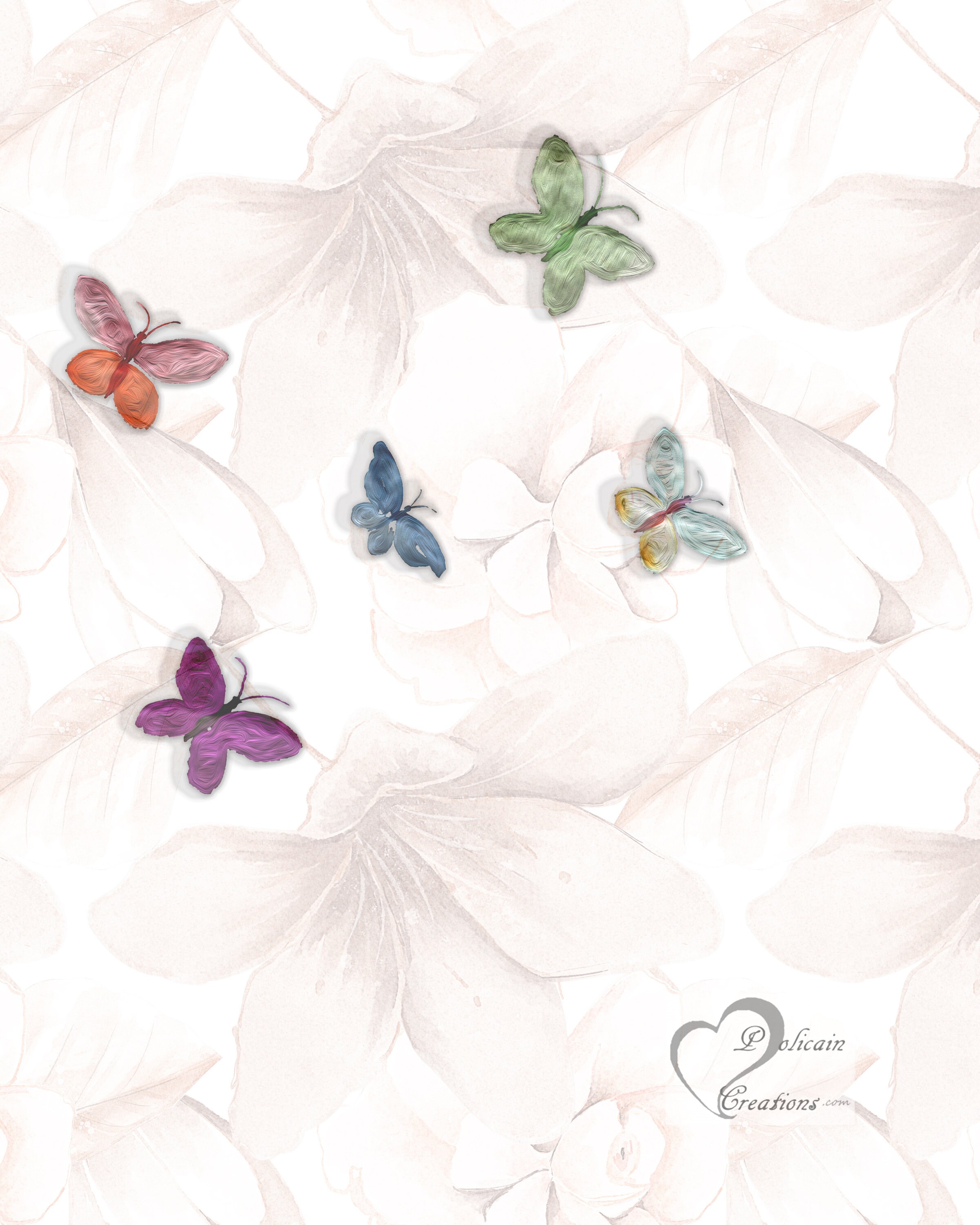 Butterfly Printable Wall Art 2 Piece Digital Prints Spring - Etsy