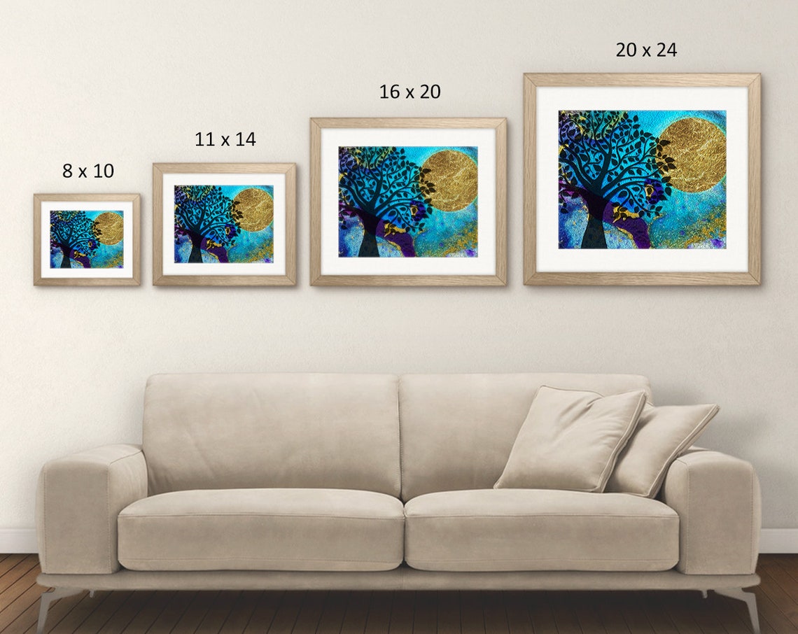 Harvest Moon Printable Art, Moon Wall Art, Autumnal Equinox Print - Etsy