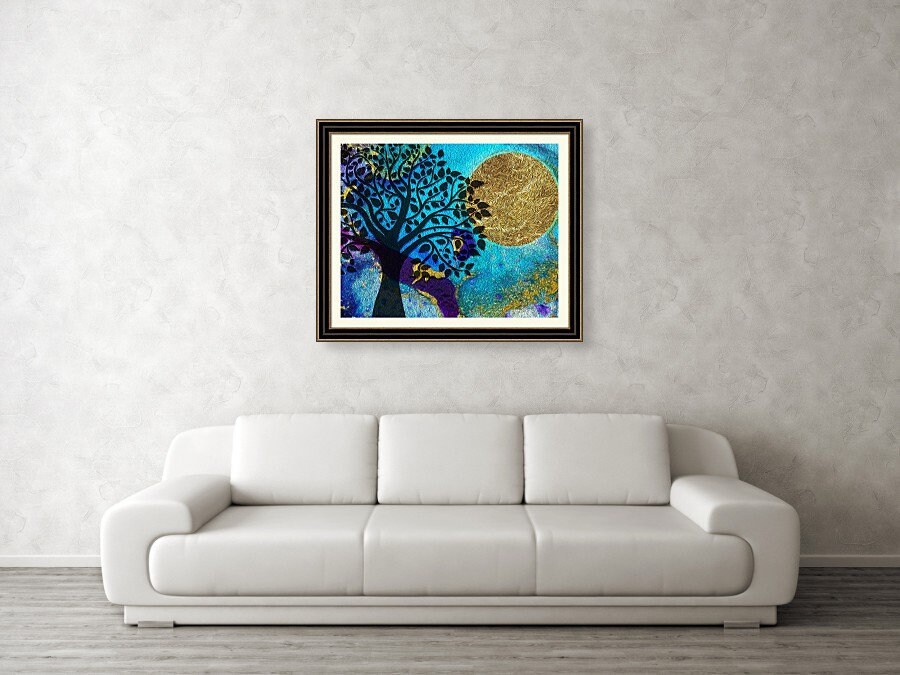 Harvest Moon Printable Art, Moon Wall Art, Autumnal Equinox Print - Etsy