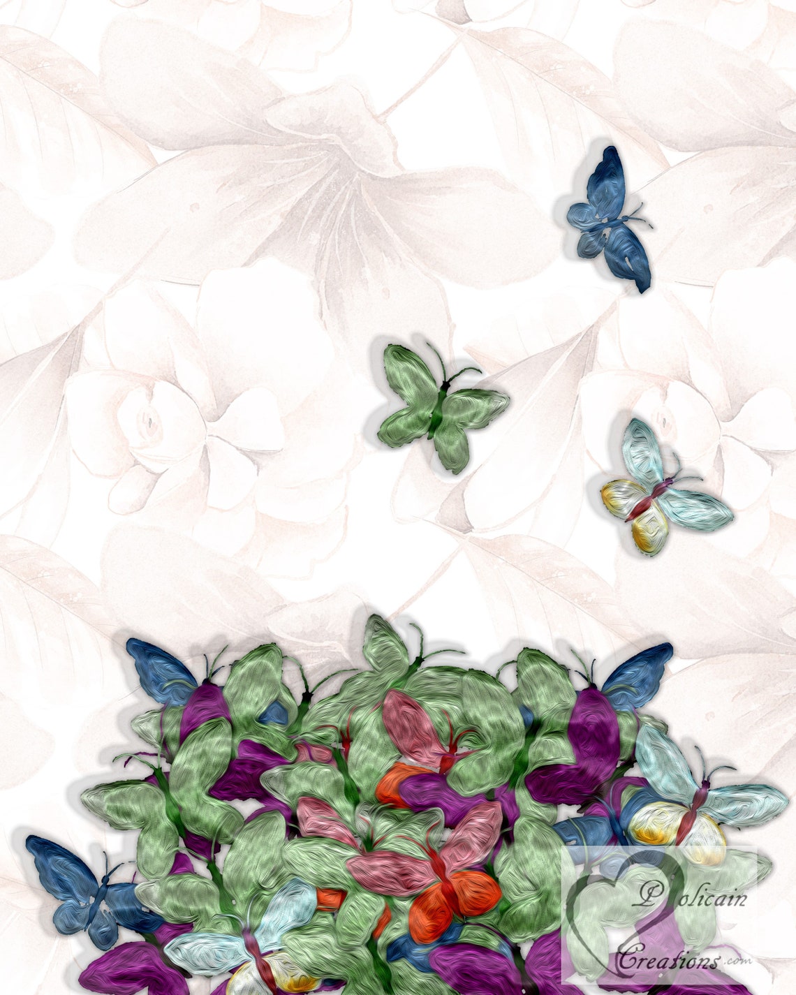 Butterfly Printable Wall Art 2 Piece Digital Prints Spring - Etsy